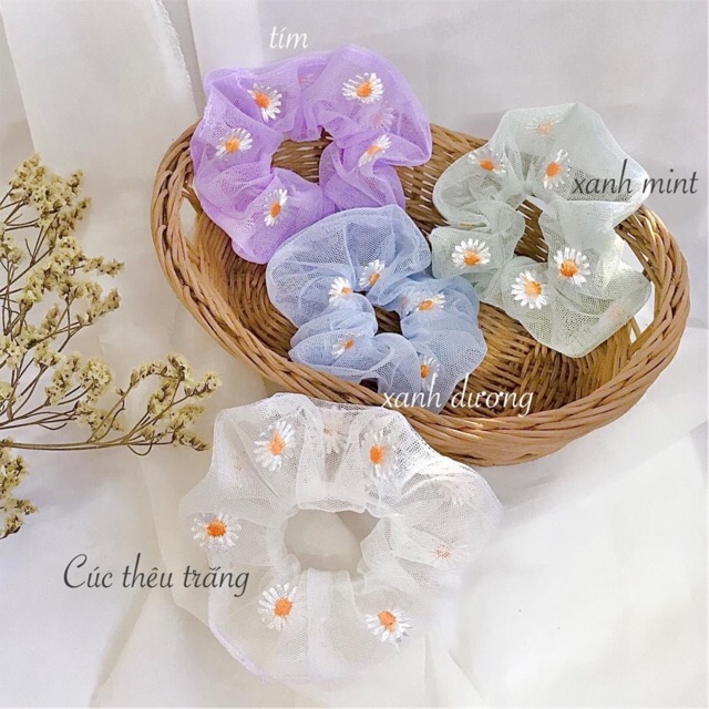 v194🌸 VẢI VOAN LƯỚI THÊU HOA MAY ĐỒ CHO TRẺ EM, DOLL, OBITSU, DIY, DECOR, HANDMADE, QUILTING, SCRUNCHIES....