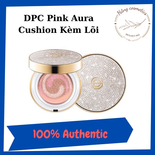 Phấn nước cushion DPC Pink Aura Cushion SA Hàn Quốc [Date 01/2023 - Kèm 1 Lõi]