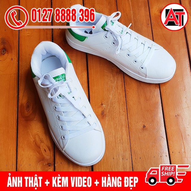 [BIG SALE] Giày Thể Thao Stan Smith Gót Xanh Lá Giá Rẻ