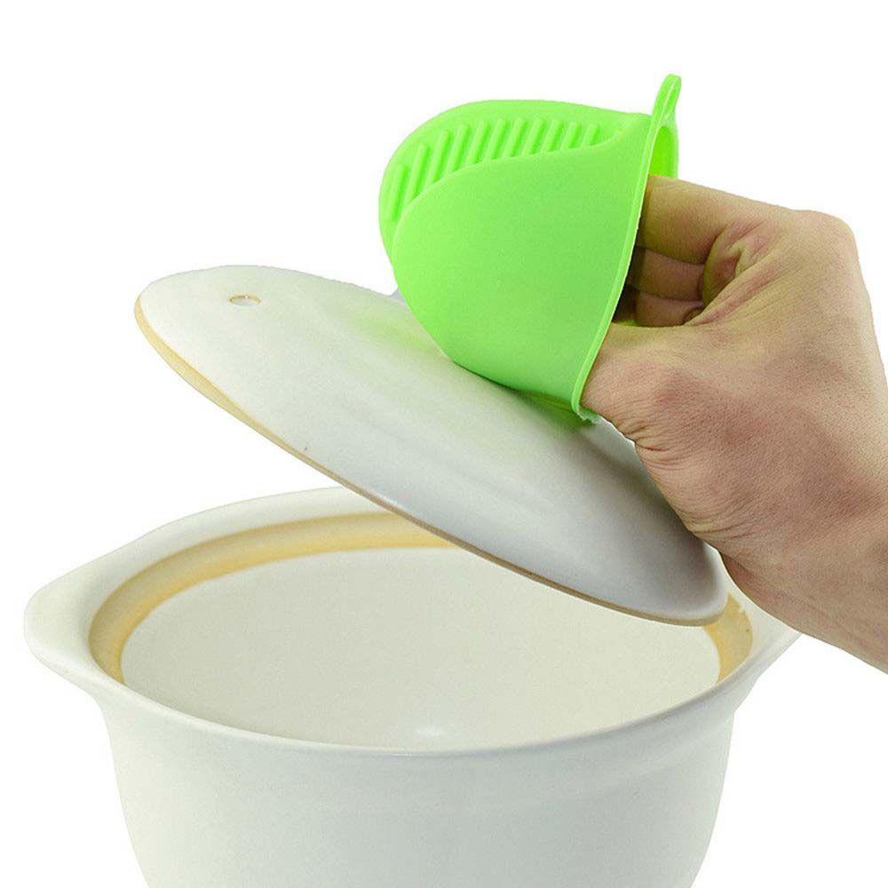 Găng Tay Silicone Cách Nhiệt Chống Trượt / Bỏng Dùng Cho Lò Vi Sóng