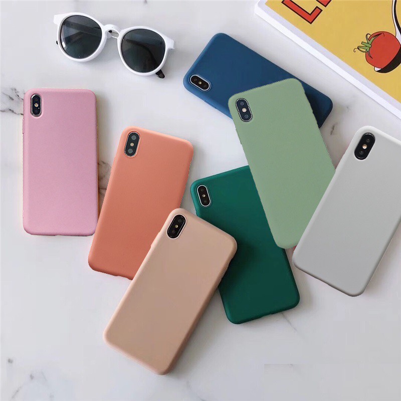 Ốp iphone - Ốp lưng vỏ màu mềm mại  6plus/ 6s plus/ 7plus/ 8plus/x/xs/xs max