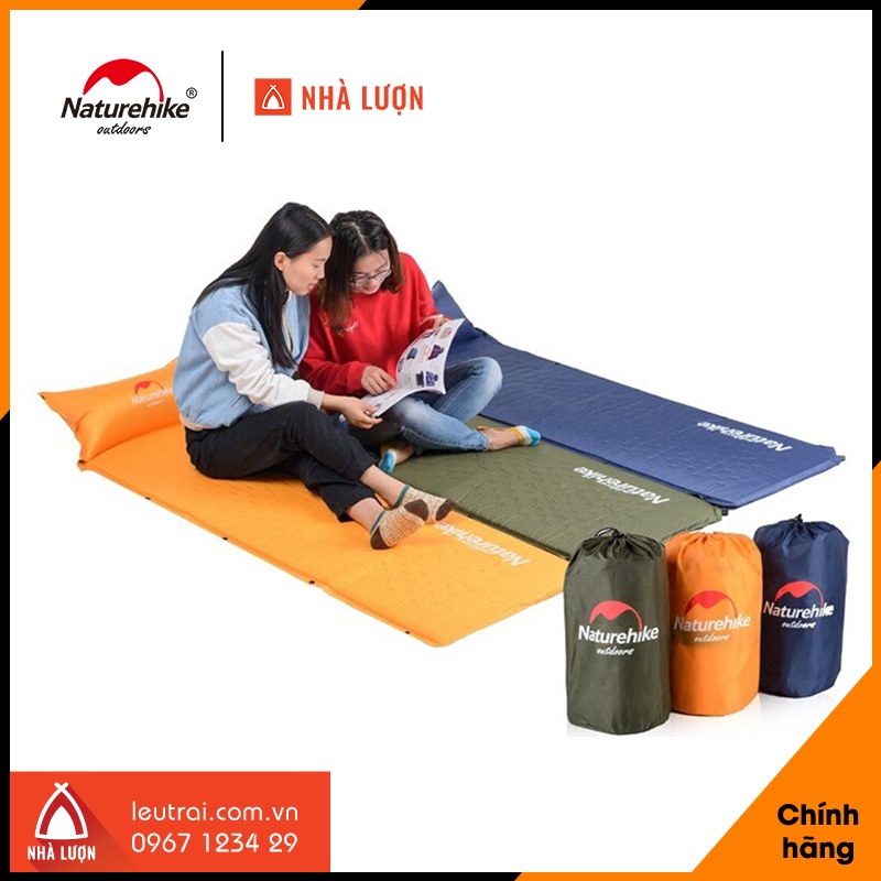Đệm đơn tự bơm hơi kèm gối Naturehike NH15Q002-D