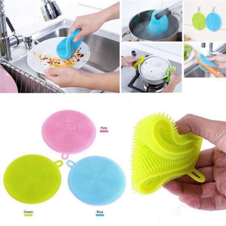 🍭 Miếng Rửa Bát Chén Dĩa Silicon Tiện Lợi Cho Nhà Bếp 🍭