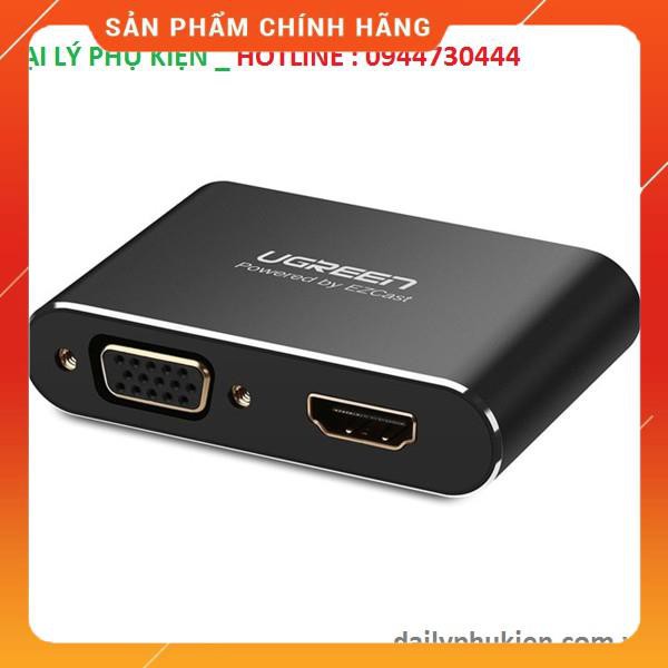 (Có sẵn) Bộ chuyển đổi cổng đa năng HDMI + VGA cho điện thoại, máy tính bảng Ugreen 30963 _Siêu rẻ