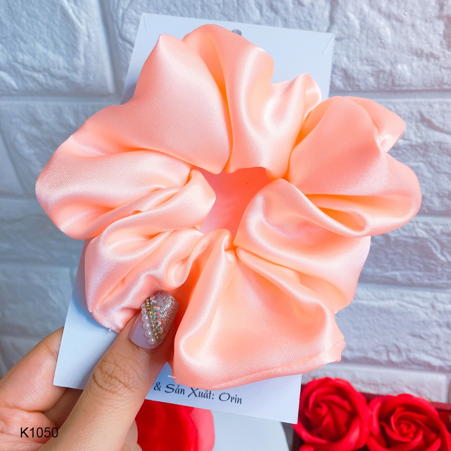 Cột tóc, buộc tóc vải scrunchies siêu bự Orin K1048 K1049 K1050 K1051 K1052 K1053 K1054 K1055 K1056