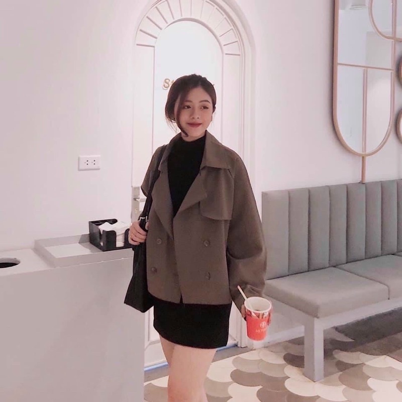 Áo Khoác ulzzang Nâu 🦋FREESHIP🦋Áo Màu Nâu Siêu Tây