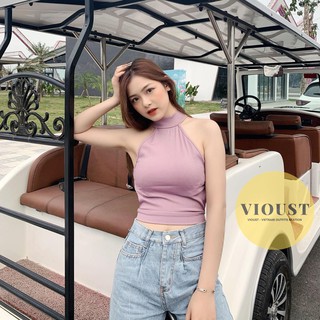 Áo Yếm Cổ Lọ Hở Lưng