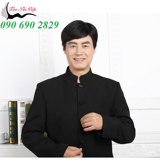 Tóc đội nam trung niên bằng tóc thật, tóc người