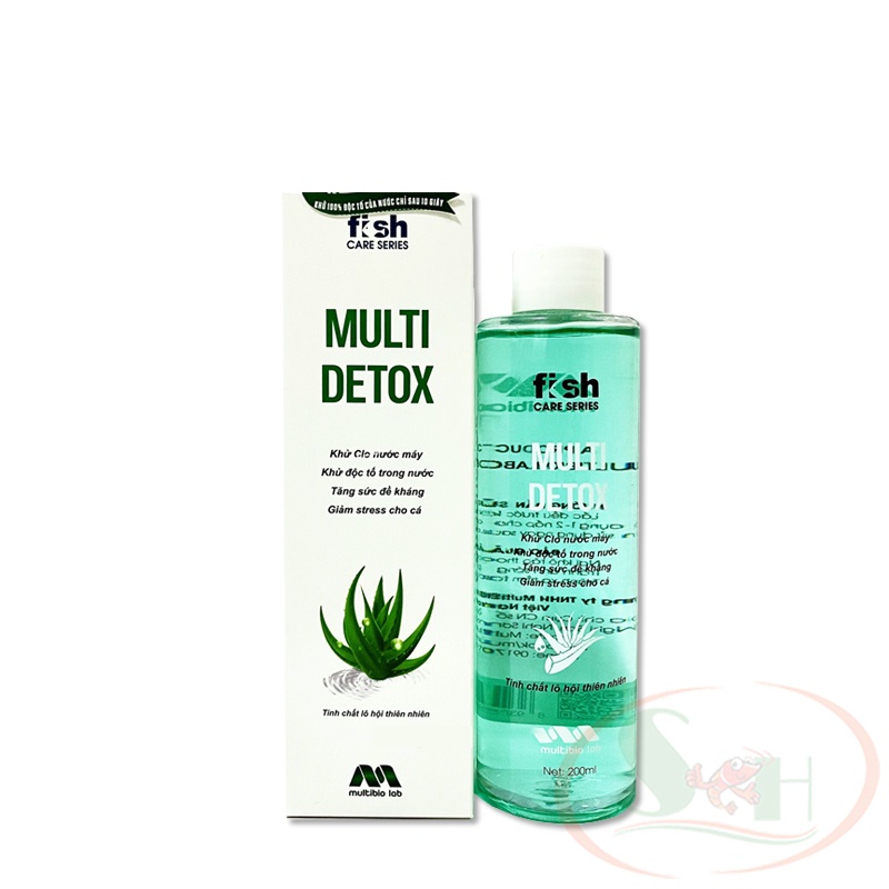 Khử Độc Nước Multi Detox Xử Lý Nước Máy, Khử Clo Giảm Stress Cá Tép