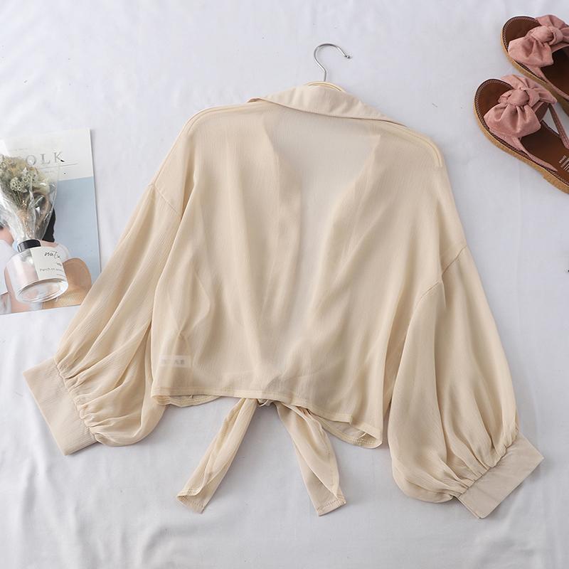 Kho sẵn sàng🎁angryball Áo Khoác Chiffon Mỏng Dáng Rộng Ngắn Thời Trang Sành Điệu