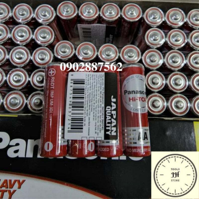 Hộp 60 viên pin AA Panasonic tiểu màu đỏ R6DT-4S chính hãng
