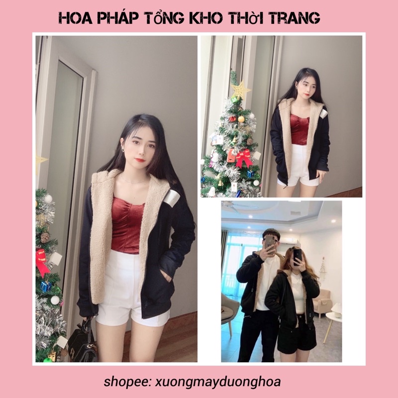 (Siêu hót) Áo khoác nỉ nam nữ lót lông siêu ấm đủ size hàng chuẩn (kèm ảnh thật shop chụp)