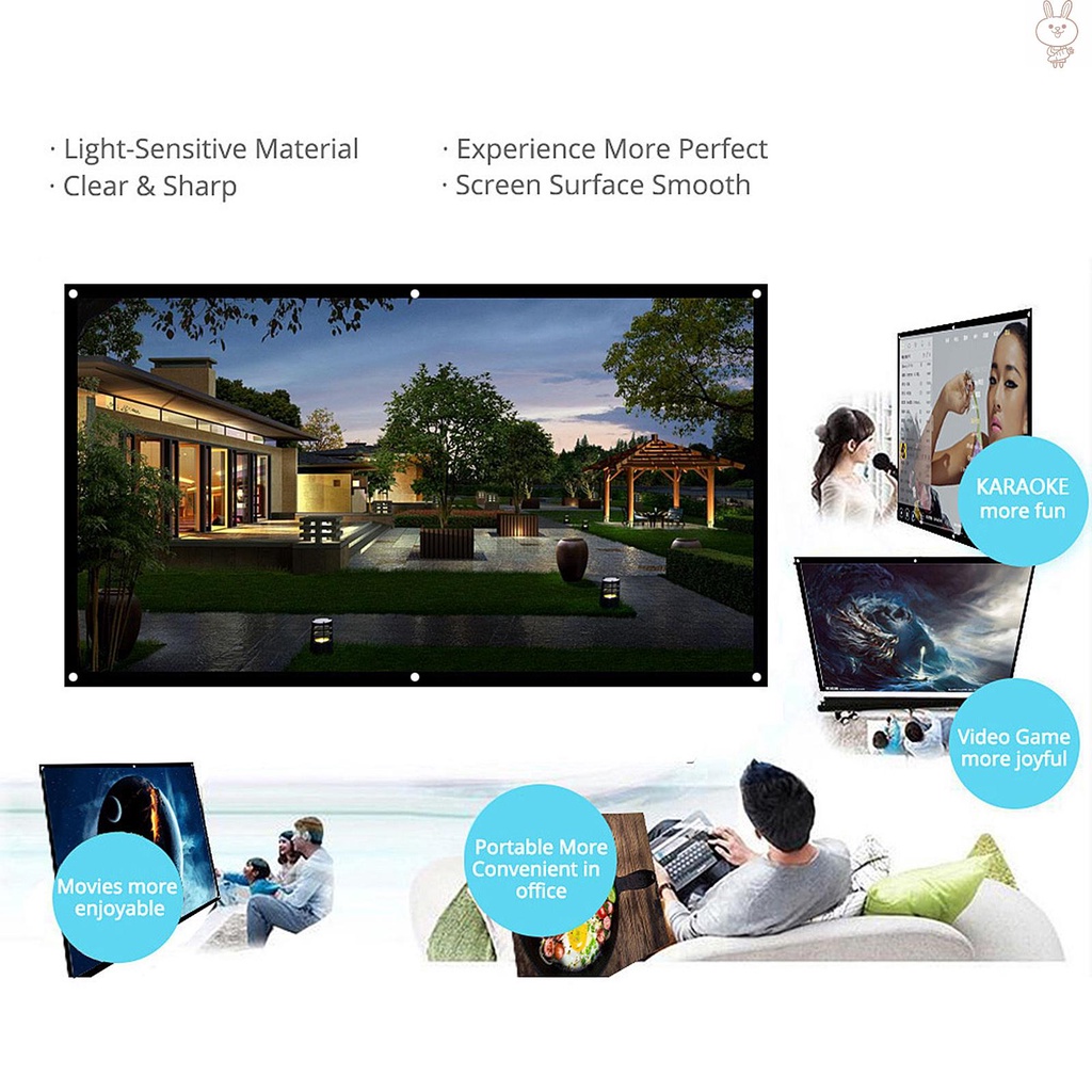 Màn Chiếu Treo Tường Ol H84 84 '' Hd 16: 9 213.36 cm | BigBuy360 - bigbuy360.vn