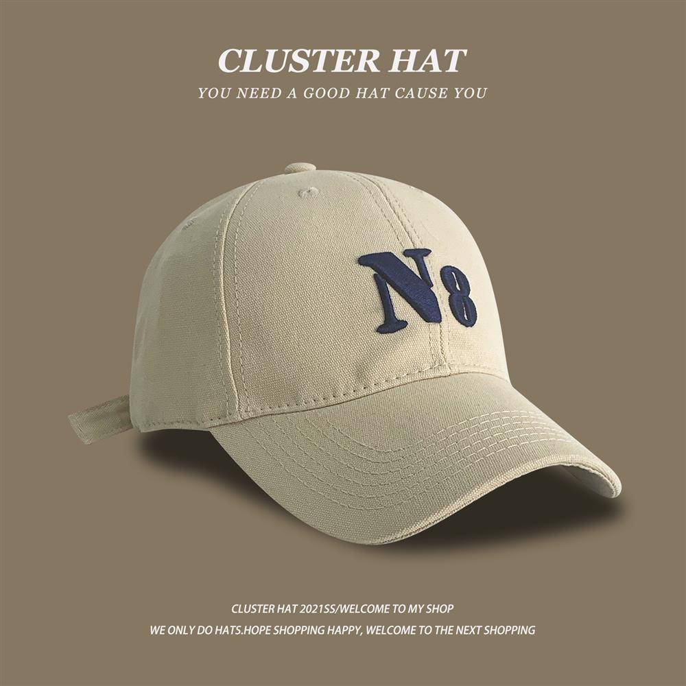 Mũ Lưỡi Trai Thêu Chữ N8 Phong Cách Hàn Quốc Dễ Phối Đồ Hợp Thời Trang