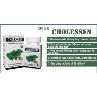 Cholessen hôp 30 viên, giảm cholesterol máu