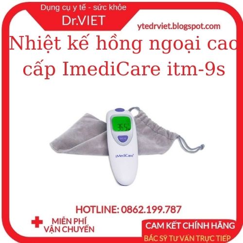 Nhiệt kế điện tử hồng ngoại iMediCare itm-9s cao cấp - đo nhiệt chính xác trong thời gian 1s