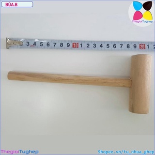 Búa gỗ để lắp tủ nhựa ghép, lắp quây chuồng chó, mèo thú cưng