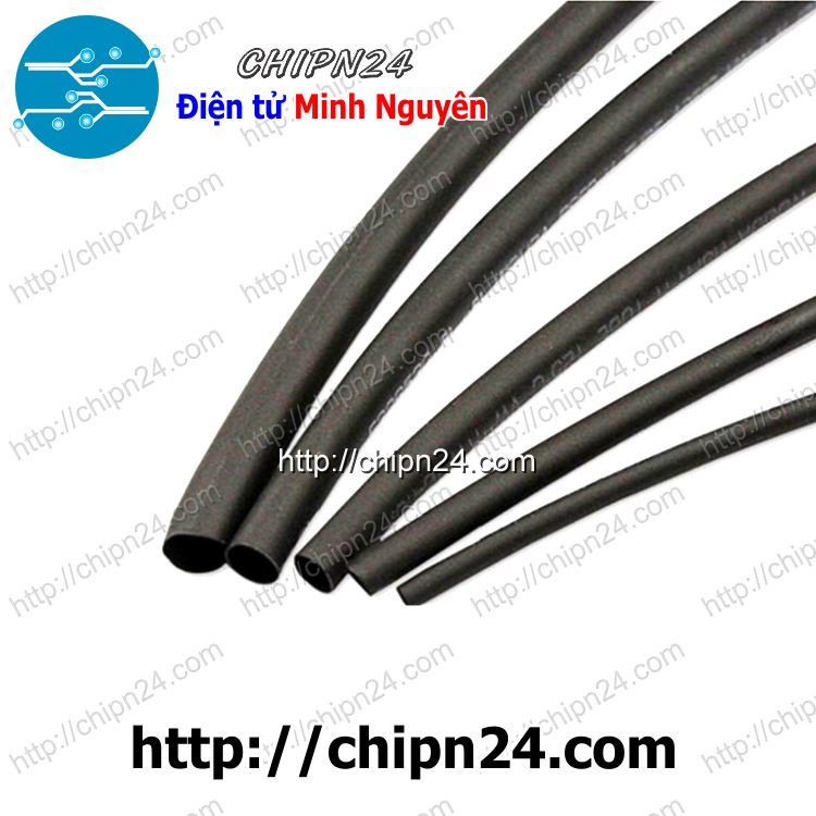 [3 MÉT] Dây co nhiệt 5mm ĐEN (D5-HST)