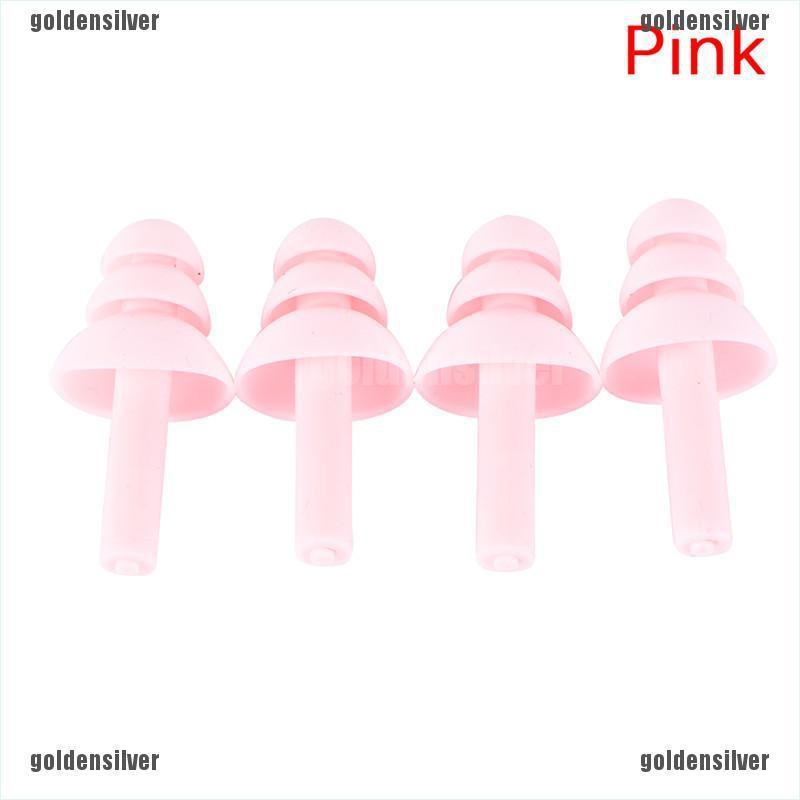Bộ 4 Nút Bịt Tai Chống Ngáy Bằng Silicone Tiện Dụng Khi Ngủ