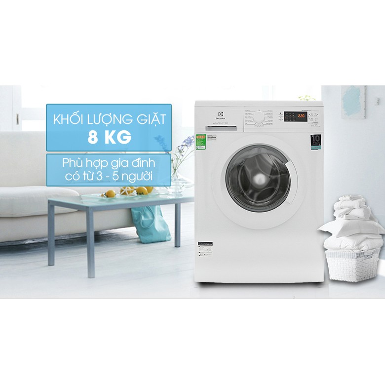 MÁY GIẶT ELECTROLUX INVERTER 8Kg  EWF8025DGWA