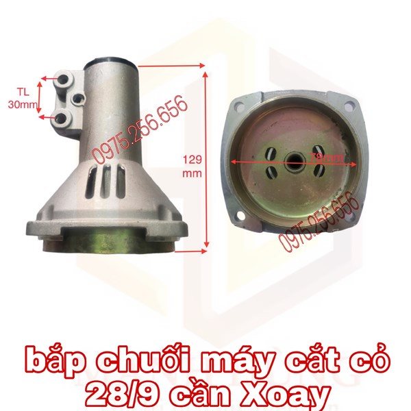 bắp chuối máy cắt cỏ 28/9 cần Xoay