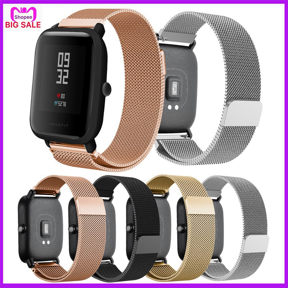 Dây đeo inox Milanese cho đồng hồ thông minh Huami Amazfit Bip Youth Lite