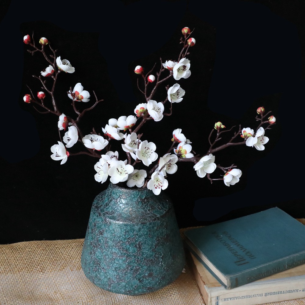 60cm Cành cây hoa anh đào giả dùng trang trí plum blossom wintersweet mùa đông hoa mận