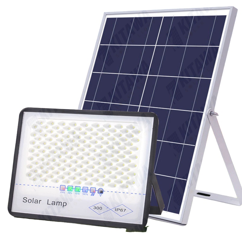 Đèn pha chống chói năng lượng mặt trời Kitawa công suất 100W-200W-300W siêu sáng, tiết kiệm điện năng