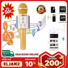 MIC TRÒN  hát karaoke, mic hát karaoke không dây cầm đi mọi nơi