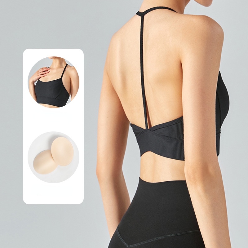 AirActive Áo Ngực Thể Thao Chữ T Có Gân Hỗ Trợ Tập Gym Yoga