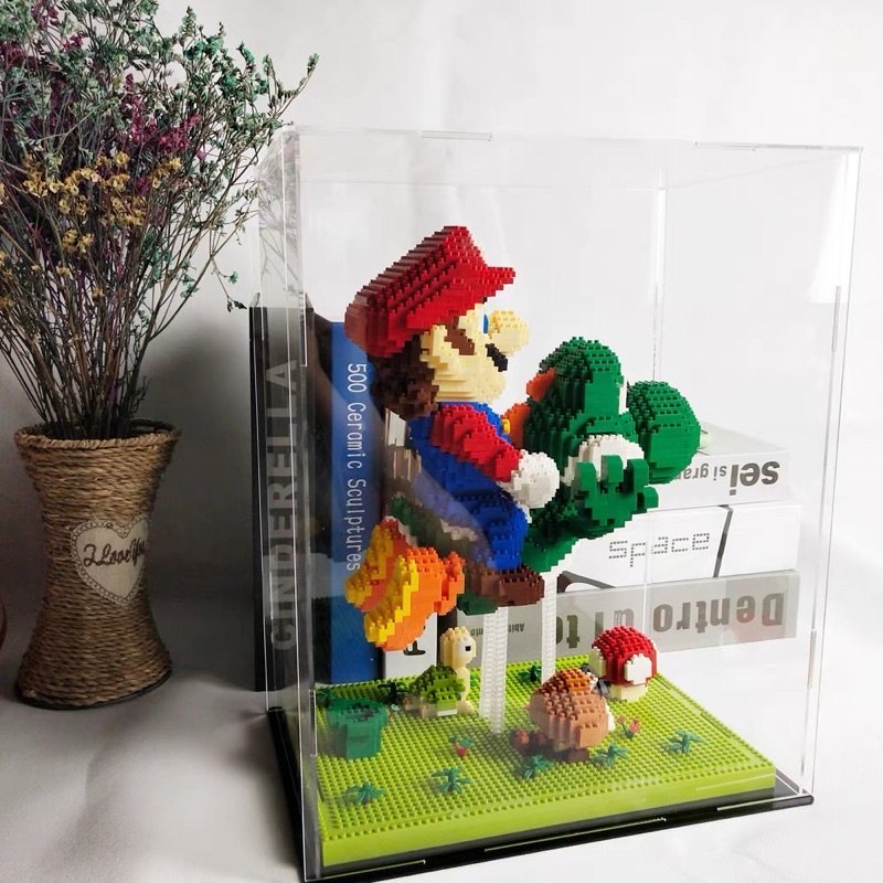 Mô hình lắp ráp nhân vật hoạt hình MARIO x KHỦNG LONG XANH || NANOBLOCKS