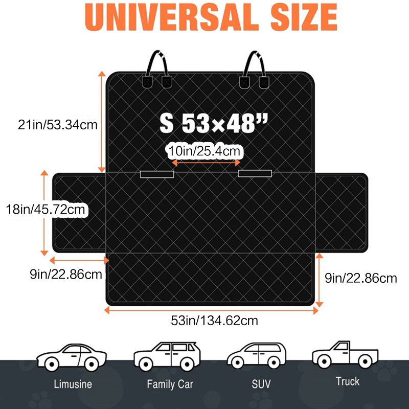 Vỏ Bọc Ghế Ngồi Xe Tải SUVs Kích Thước Tiêu Chuẩn 54 '' x49 '' Chống Trầy Xước