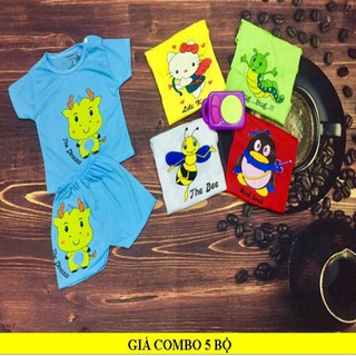 quần áo sơ sinh (combo 5bộ quần áo trẻ em như hình)