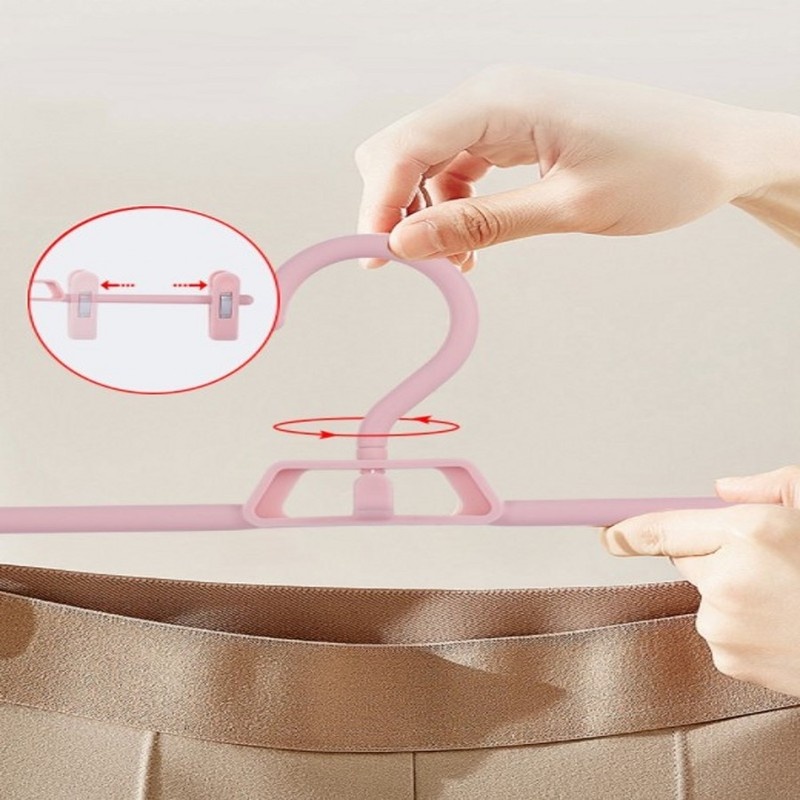 1 Móc Treo Váy Váy Váy Váy Bằng Nhựa Kèm Kẹp Tiện Dụng