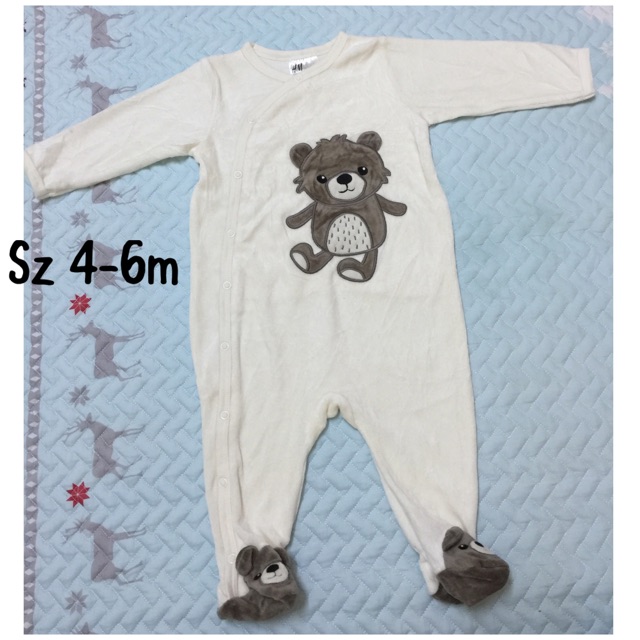 Sleepsuit nỉ băng lông Joefresh &amp; Geogre xuất dư