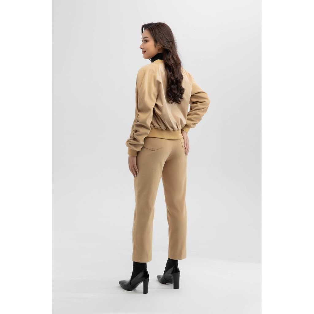 Quần dài Khaki nữ cạp cao IVY moda MS 22B8394