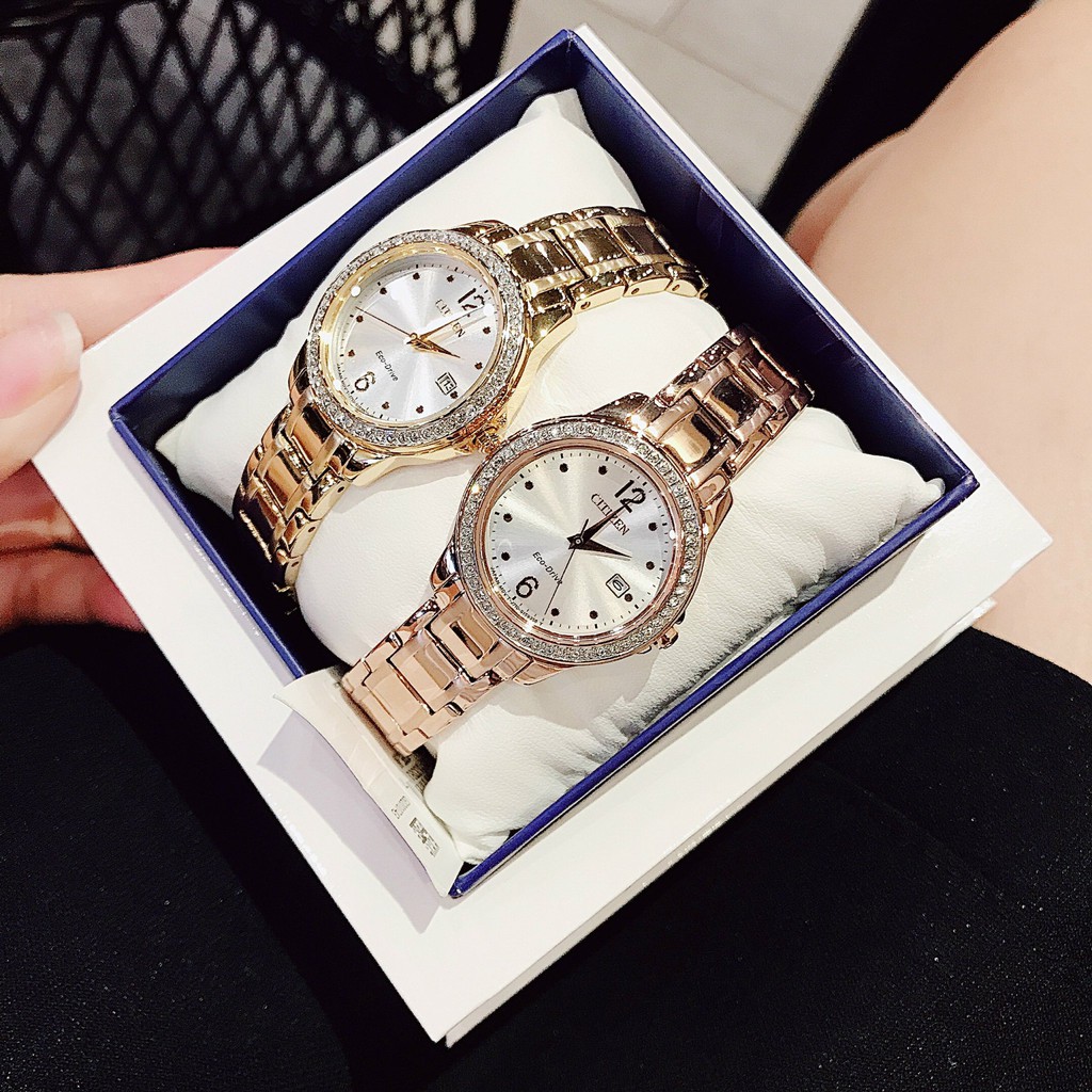Đồng hồ nữ Citizen nữ lady dòng Eco-drive chạy bằng năng lượng ánh sáng