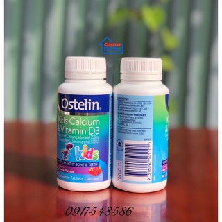 Canxi khủng Long Ostelin Kids calcium & vitamin D3 90 viên