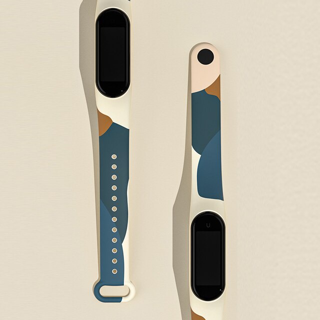 Dây Đeo Thay Thế Chất Liệu Silicon Màu Trơn Cho Xiaomi Mi band 5 6 NFC