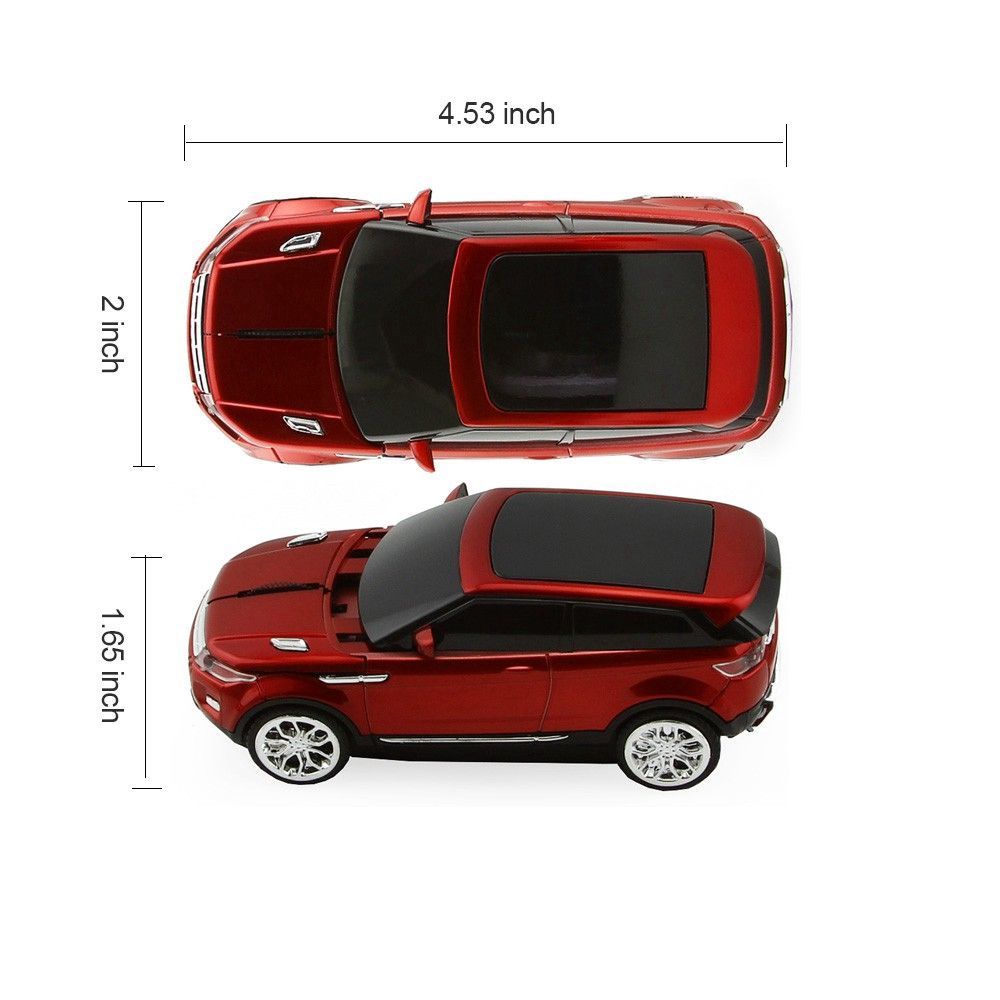 LAND ROVER Chuột Không Dây Hình Xe Hơi Thể Thao 3D 1600dpi Cho Pc Laptop
