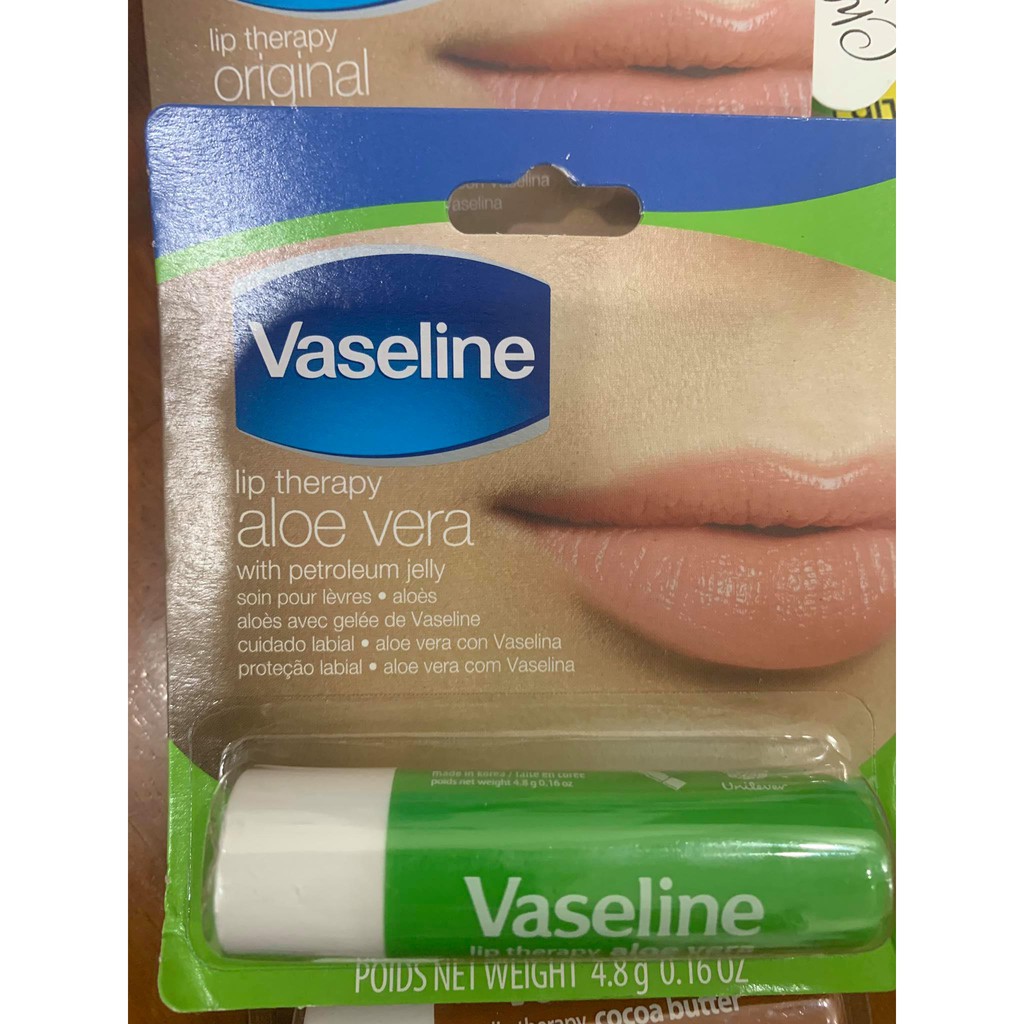 [ hàng Auth Mỹ] Son dưỡng môi Không màu Vaseline , Chap -Lip, Chap- Ice