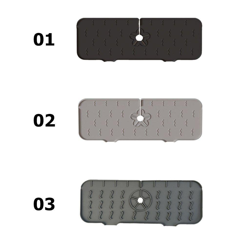 Miếng Đệm Silicone Gắn Vòi Nước Bồn Rửa Chén Chống Văng Nước Có Thể Giặt Rửa