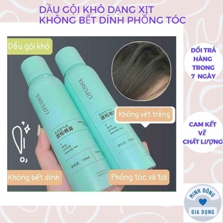 Dầu Gội Khô Dạng Xịt Không Bết Dính Làm Phồng Tóc Siêu Tốc Nội Địa Trung - Chai Dầu Gội Xịt Khô Tóc Bồng Bềnh Tự Nhiên