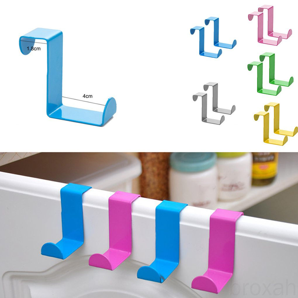 Set 2 Móc Treo Đồ Gắn Cửa Tủ Bằng Thép Không Gỉ