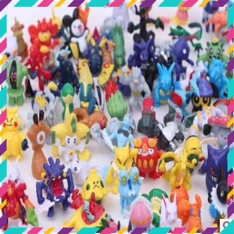 Mô Hình PokeMon, Bộ 144 Pokemon khác nhau, Ngâu Nhiên 1 Nhân Vật