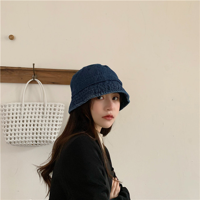 Mũ vành màu trơn phong cách retro Hàn Quốc thời trang cho nữ