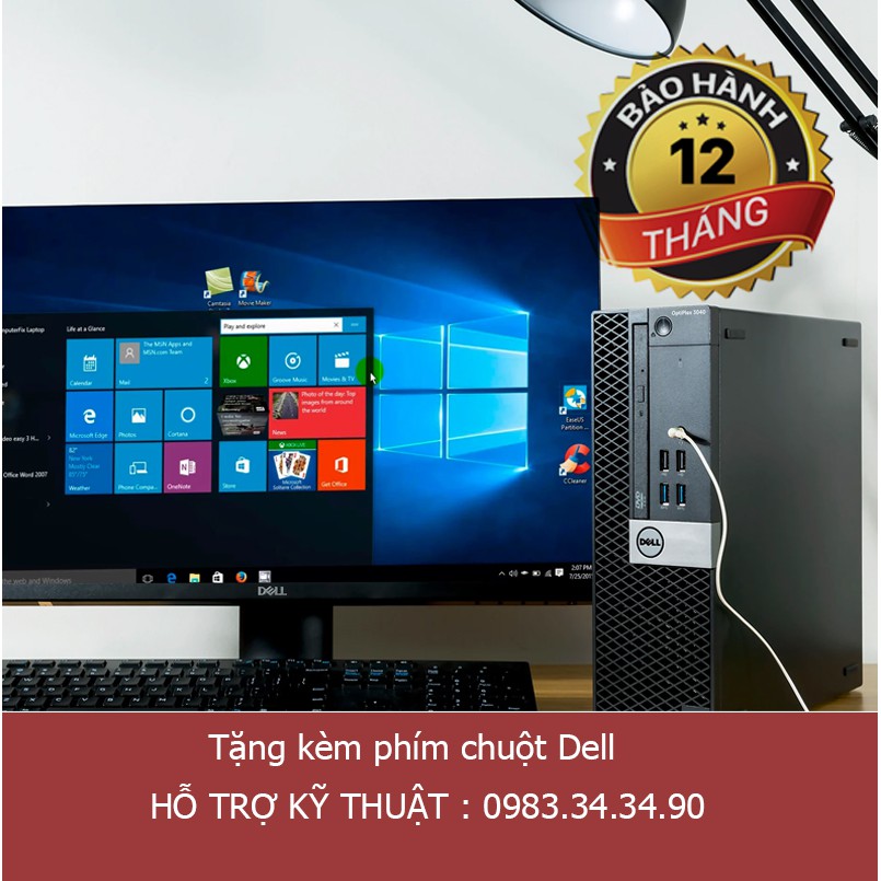 BẢO HÀNH 12T- MÁY TÍNH ĐỒNG BỘ Dell Optiplex 3040SFF- TẶNG KÈM PHÍM CHUỘT DELL | BigBuy360 - bigbuy360.vn