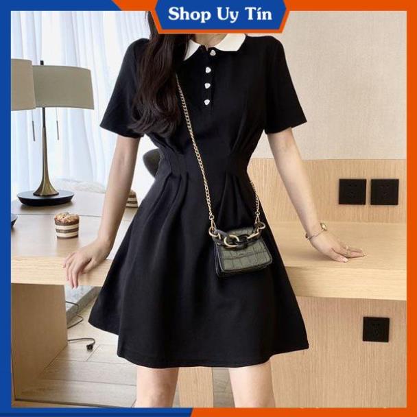 Váy Polo Nữ  Dáng Suông Cao Cấp Đầm Thun Ôm Body Đi Dự Tiệc Cưới Công Sở Đi Chơi Hàn Quốc Sang Trọng VD037 | BigBuy360 - bigbuy360.vn