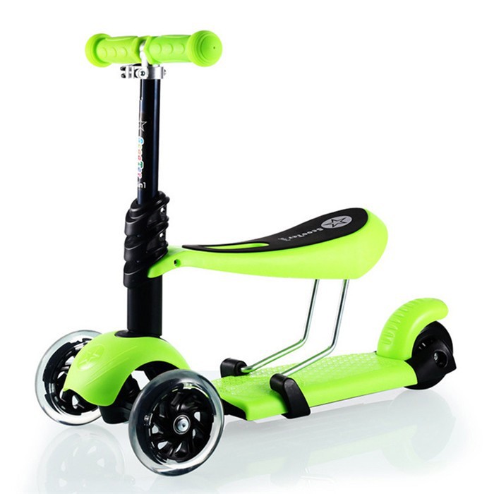 Xe Trượt Cho Bé, Xe Scooter Có Đèn Led Happy Baby