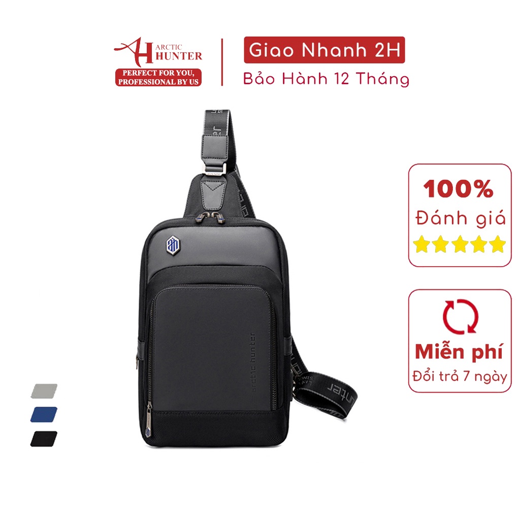 [Mã BMBAU50 giảm 7% đơn 99K] Balo đeo chéo Arctic Hunter chất liệu Oxford chống thấm nước - XB00116